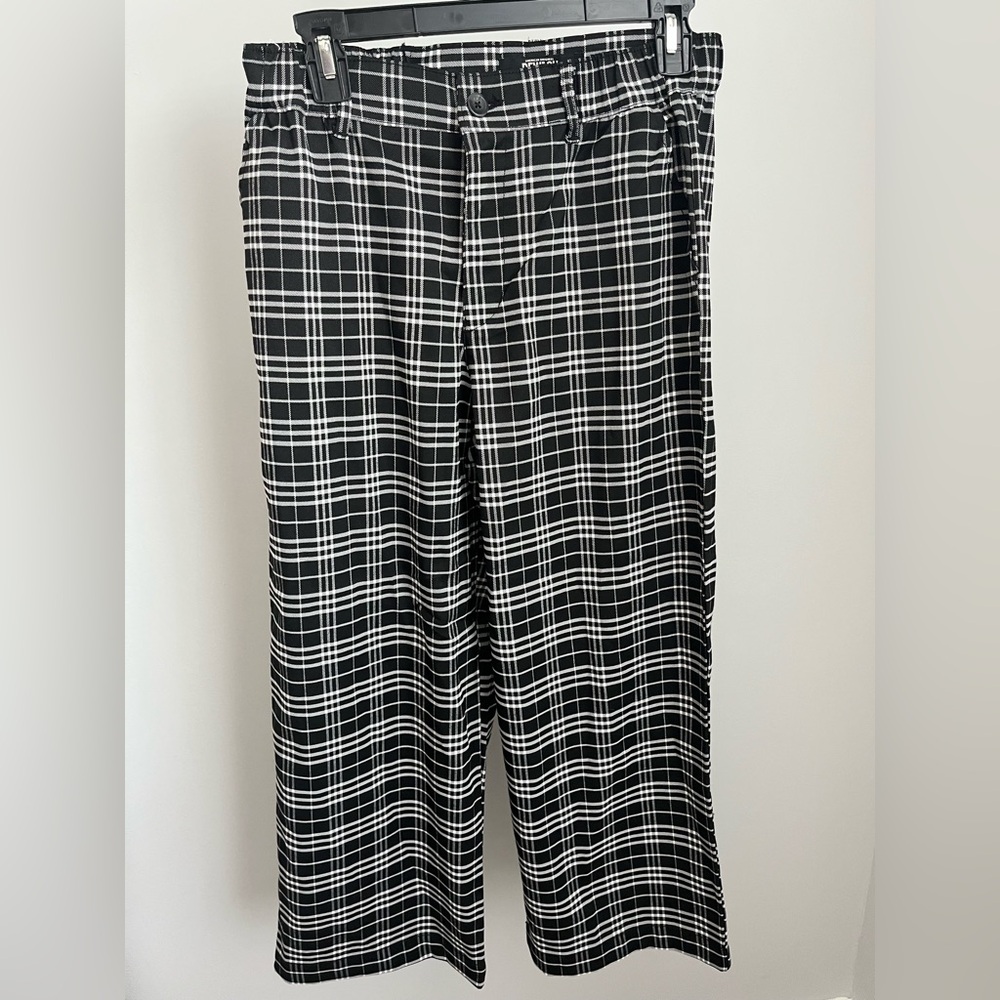 Rewash Monochrome Plaid Trousers
